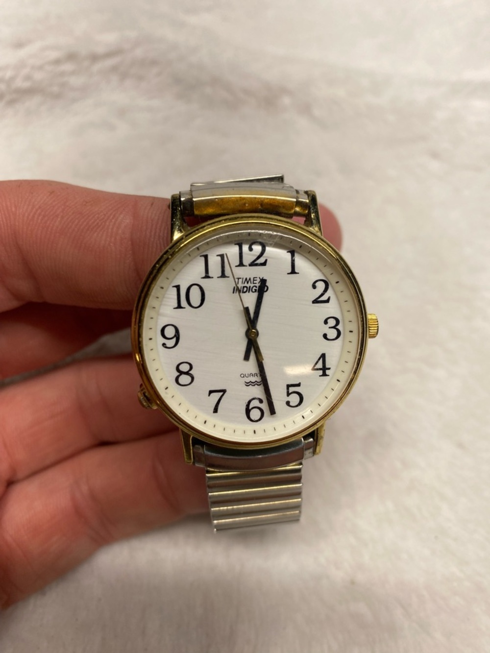 Timex Gold Indigo Gold Tone Watch Not Tested